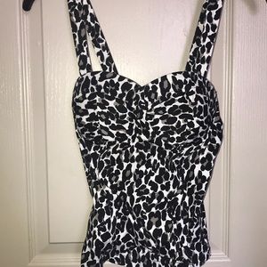 Leopard Corset Tank Top